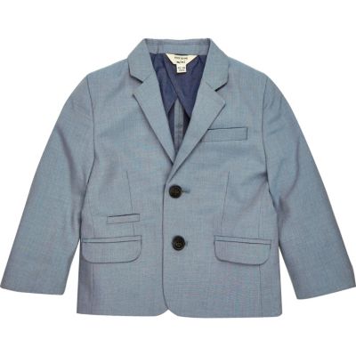 Mini boys light blue suit jacket